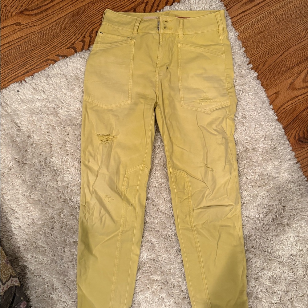 Pilcro Light Yellow Pants